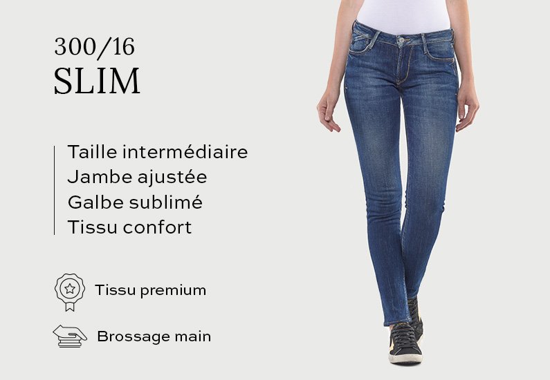 jean coupe slim femme