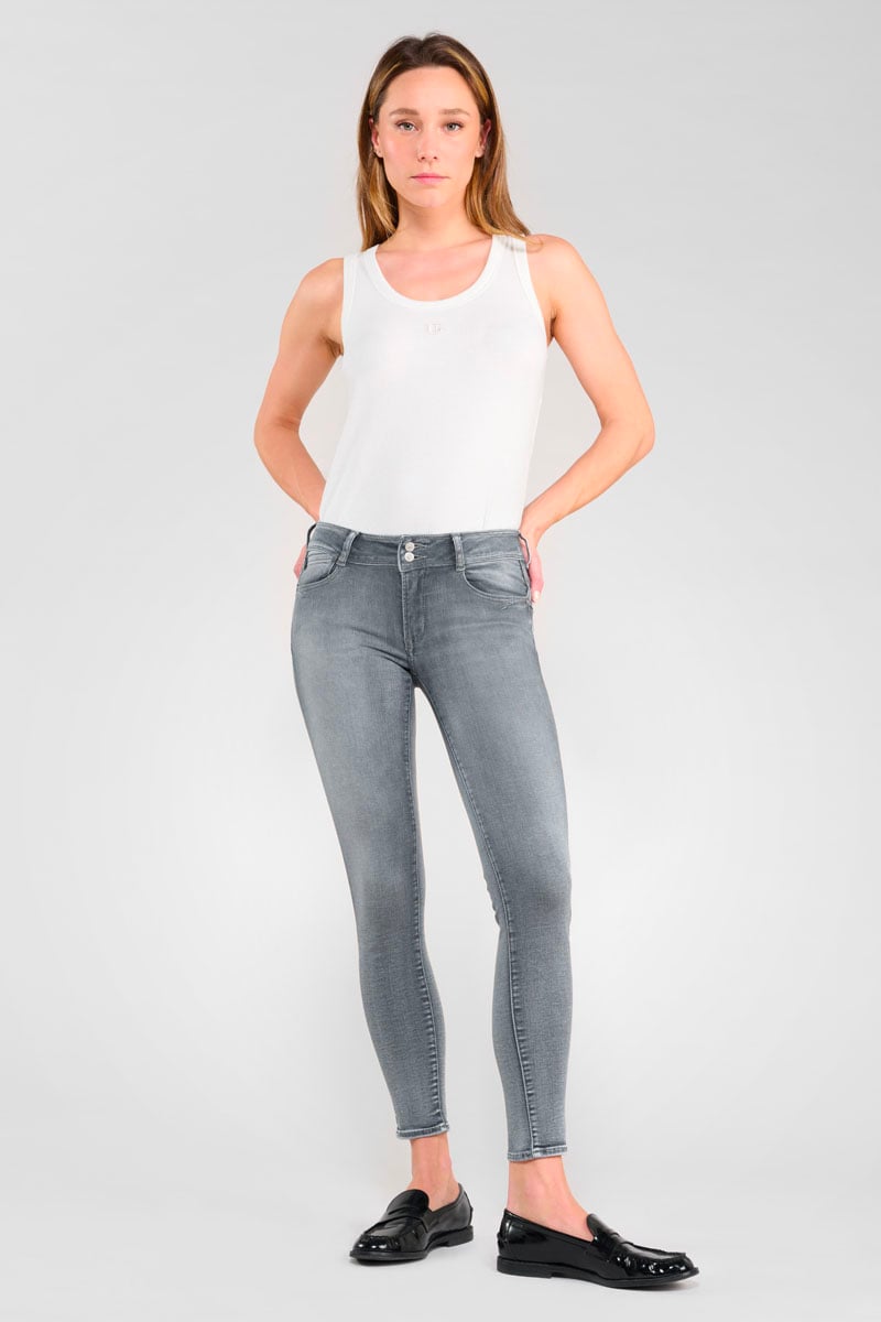 Jean gris gris clair femme Jean de couleur pour femme