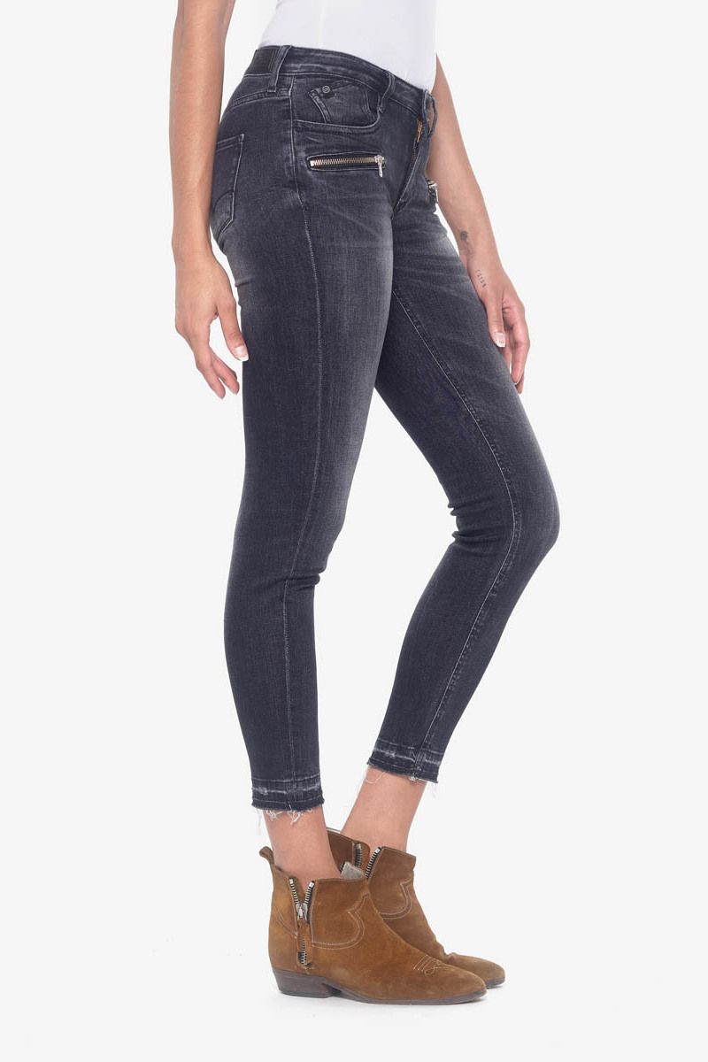 West power Jeans & des Le : gris jeans skinny Skinny N°1 : 7/8eme Cerises Femme Temps Pantalons