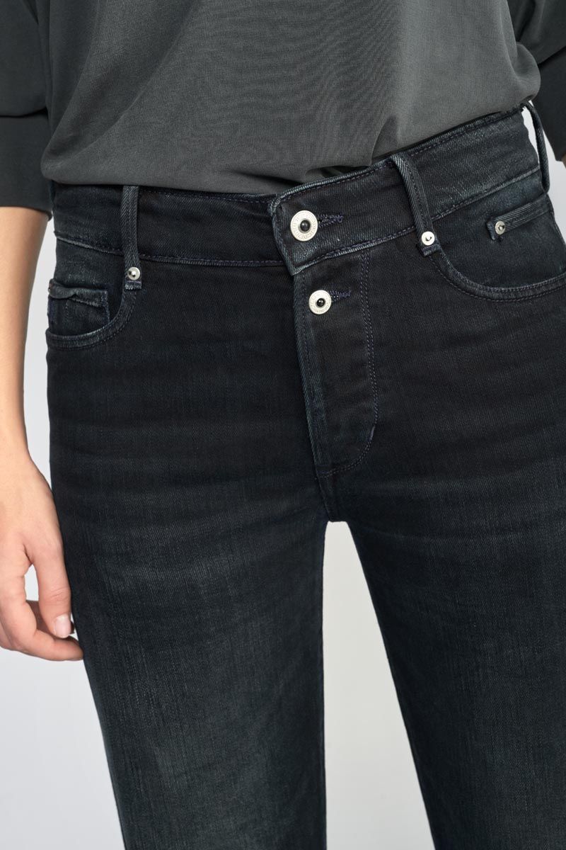 Basic 400/17 mom taille haute 7/8ème jeans noir N°1 : Jeans & Pantalons  Regular Femme : Le Temps des Cerises