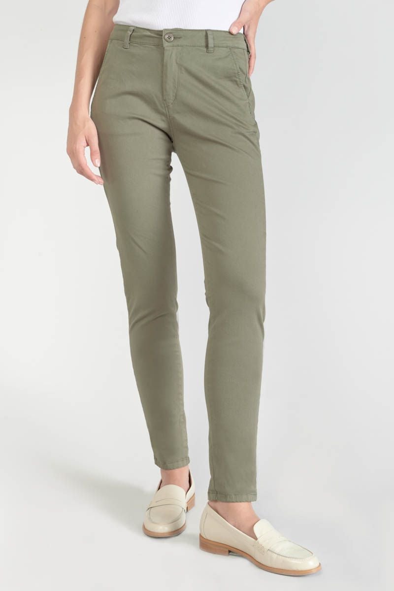 Jeans des : Le Pantalons & kaki Femme Cerises : Pantalon Dyli3 Temps chino