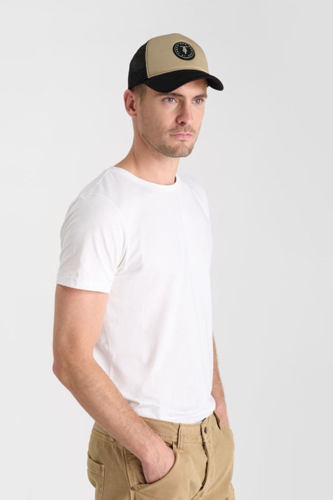 Casquette Marlo beige et noire