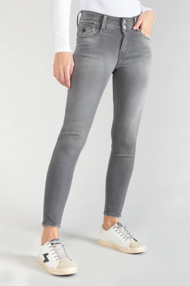 Ultra pulp slim taille haute 7/8ème jeans gris N°3 : Jeans & Pantalons Slim  Femme : Le Temps des Cerises