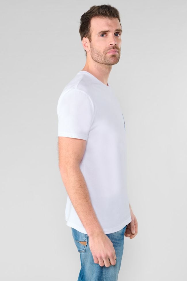 T-shirt Santiago blanc imprimé
