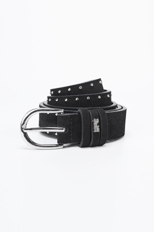 Ceinture Guell en cuir noir