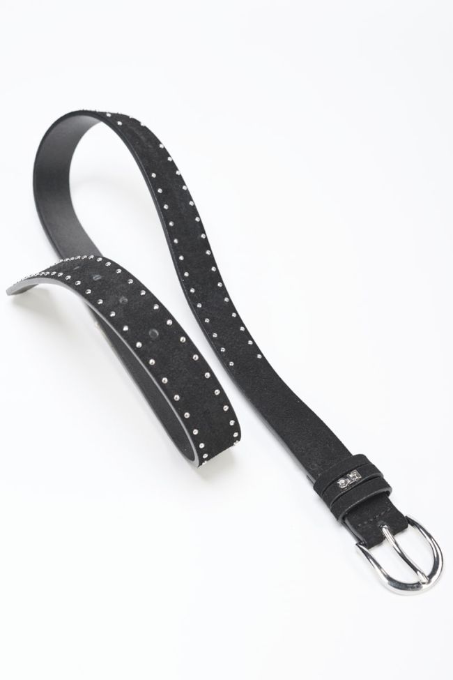 Ceinture Guell en cuir noir