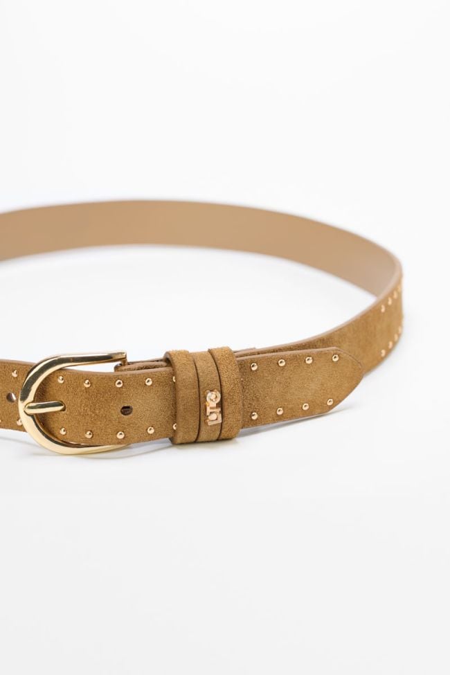 Ceinture Guell en cuir marron