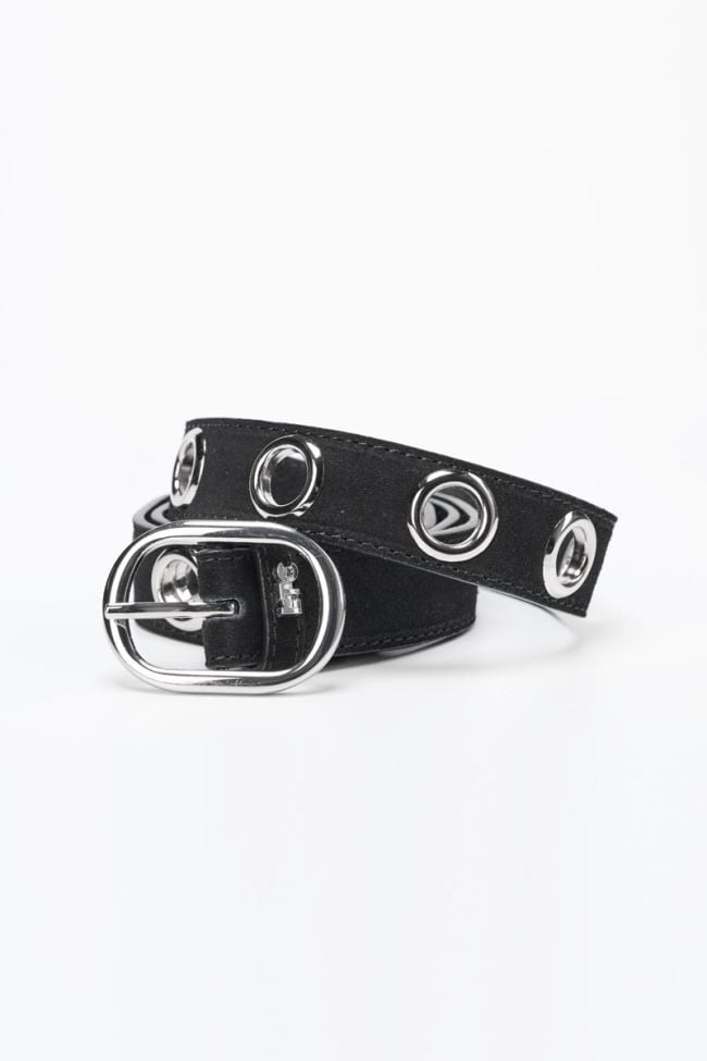 Ceinture Wilden en cuir noir