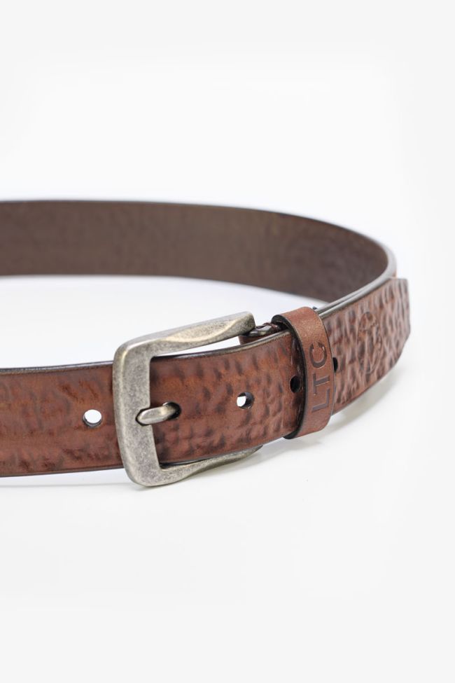 Ceinture Nimo en cuir marron