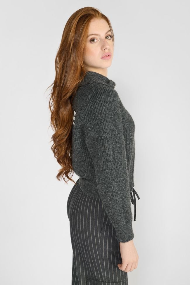 Cardigan zippé Fordgi gris