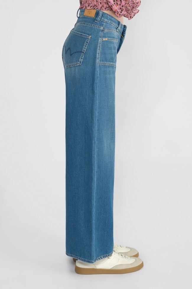 Jeans flare Queen taille haute bleu N°4