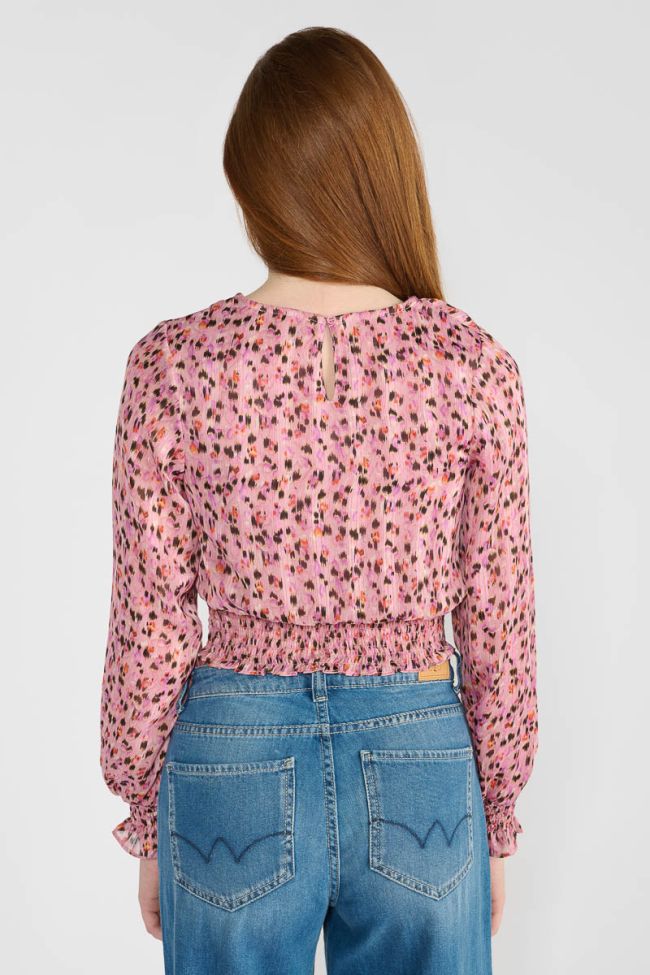 Blouse Welogi rose à motif