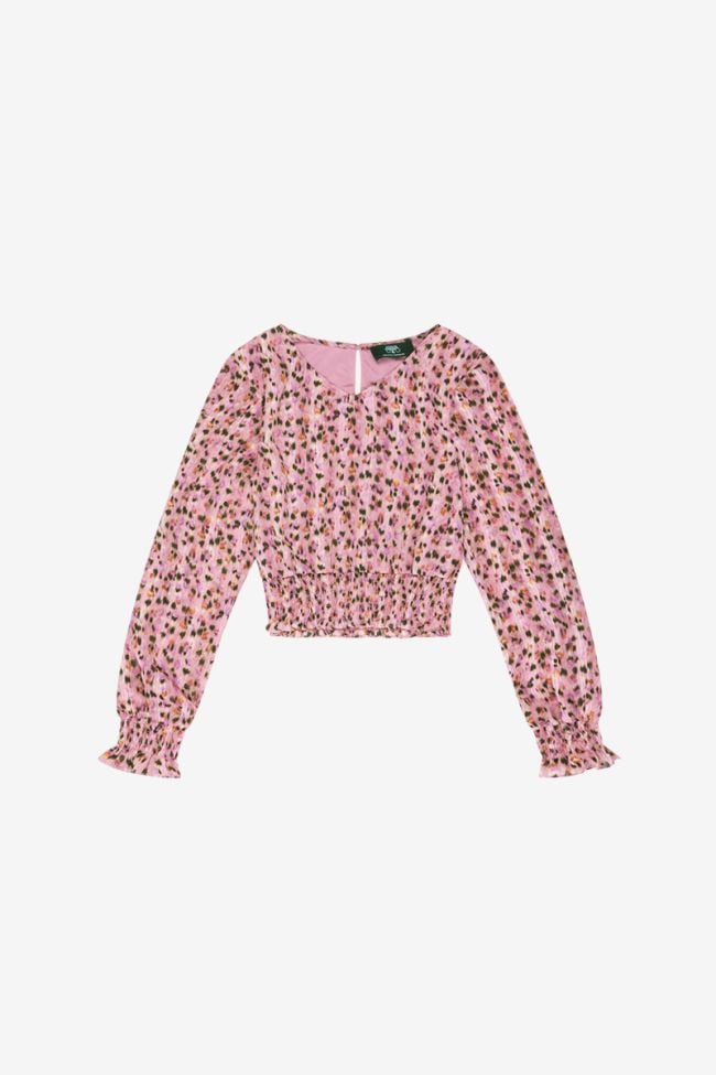 Blouse Welogi rose à motif