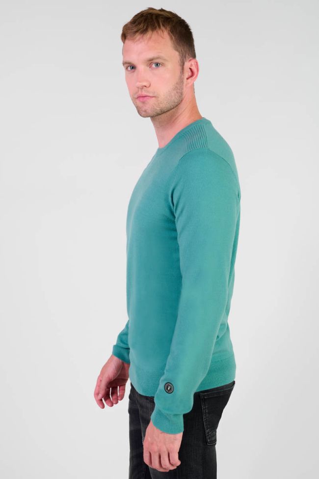 Pull Cevor bleu turquoise