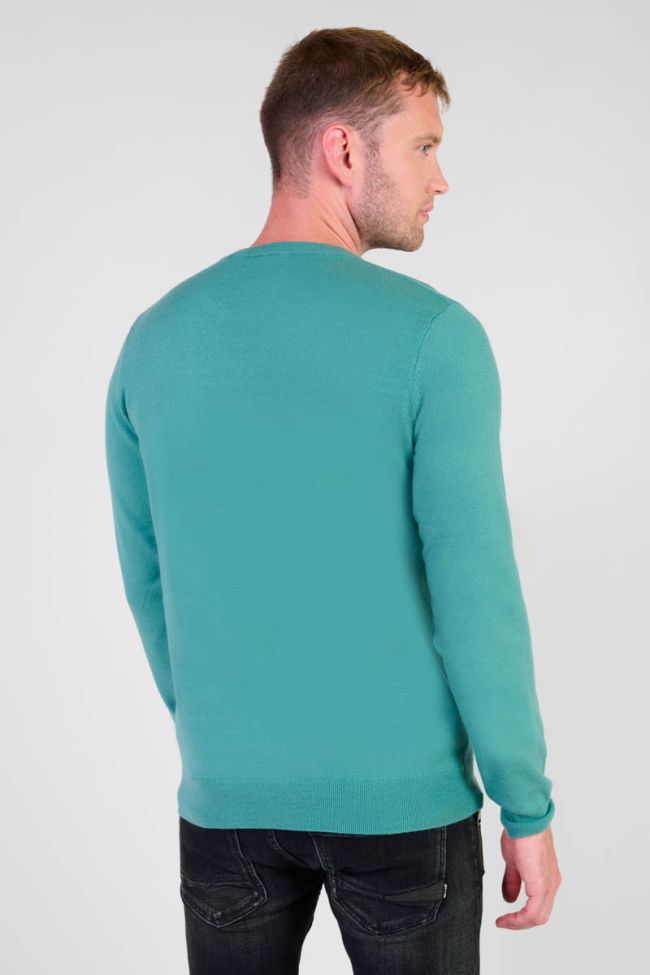 Pull Cevor bleu turquoise