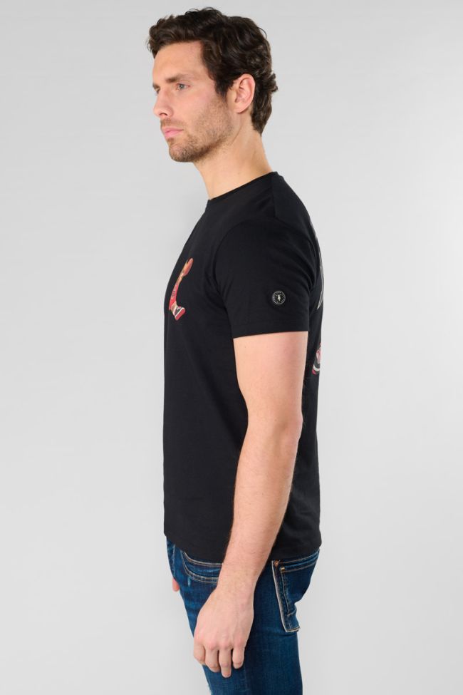 T-shirt Toro noir imprimé