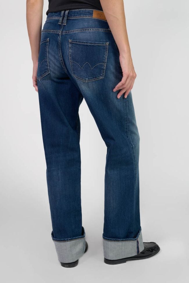 Jeans 400/28 regular loose Revers taille haute bleu N°2