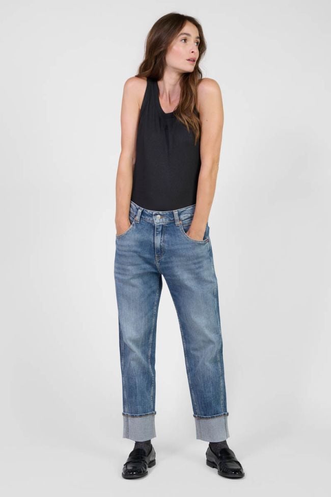 Jeans 400/60 girlfriend Jama taille haute bleu N°4