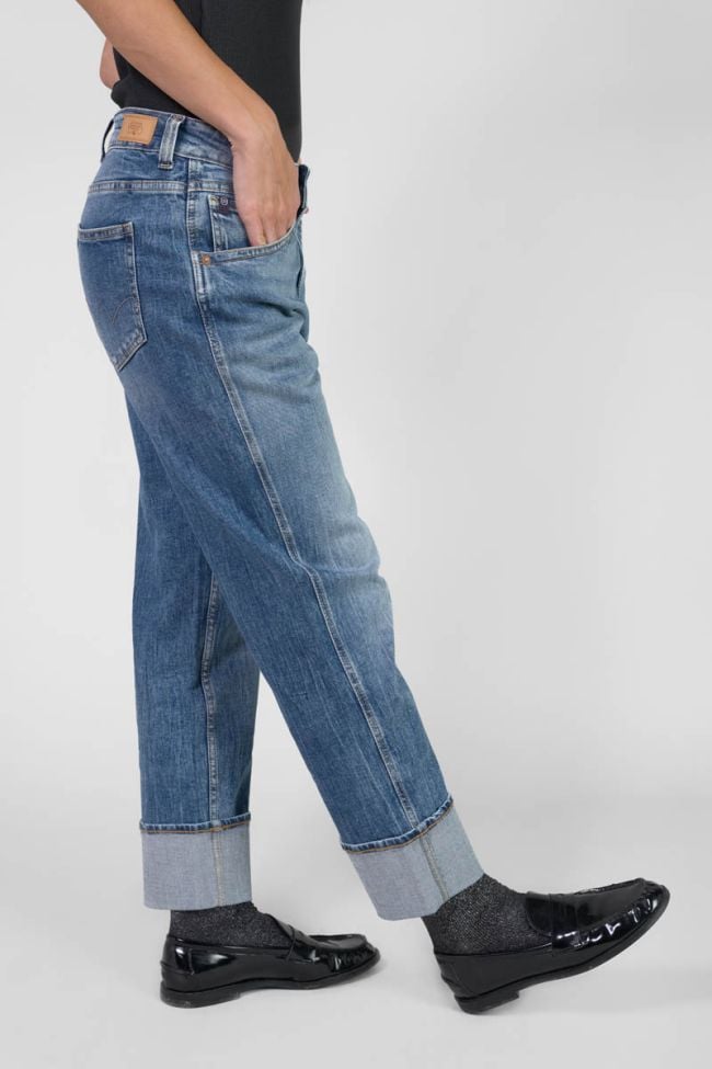 Jeans 400/60 girlfriend Jama taille haute bleu N°4