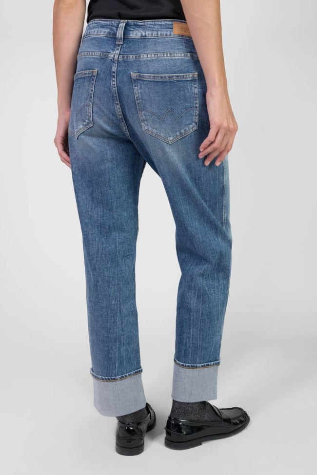 Jeans 400/60 girlfriend Jama taille haute bleu N°4