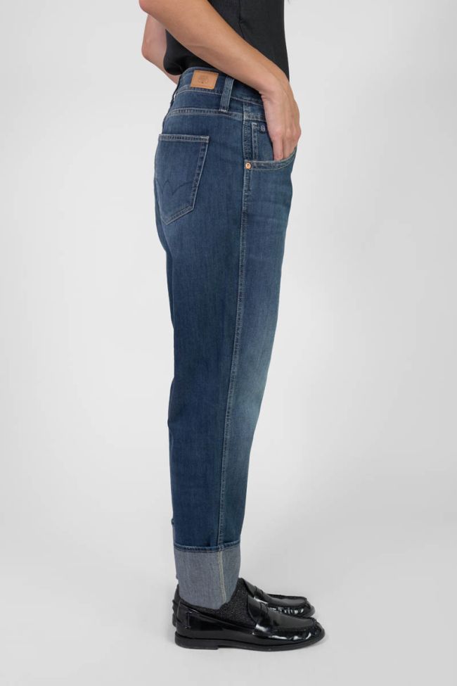 Jeans 400/60 girlfriend Jama taille haute bleu N°1