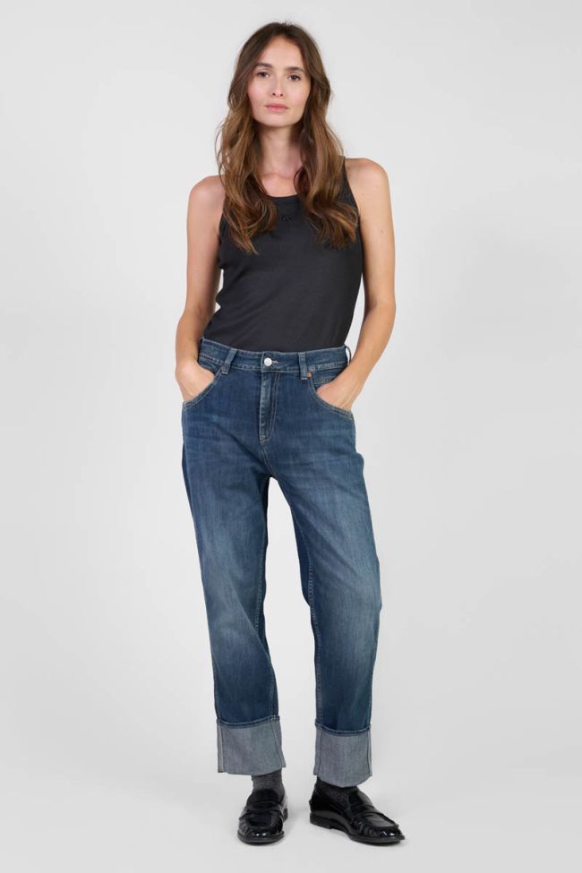 Jeans 400/60 girlfriend Jama taille haute bleu N°1