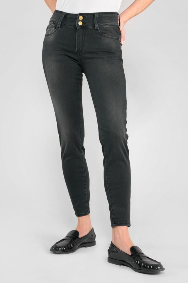 Jeans ultra pulp slim Billie taille haute 7/8ème noir N°1