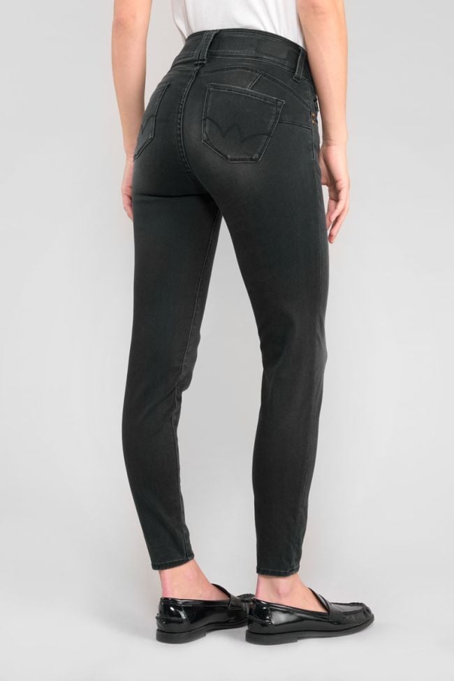 Jeans ultra pulp slim Billie taille haute 7/8ème noir N°1