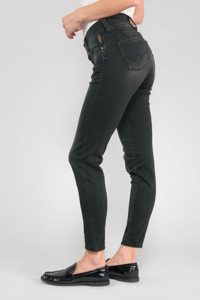 Jeans ultra pulp slim Billie taille haute 7/8ème noir N°1