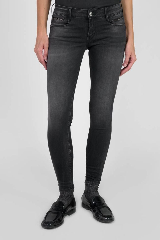 Jeans pulp slim Dalila 7/8ème noir N°1