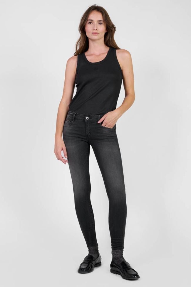 Jeans pulp slim Dalila 7/8ème noir N°1