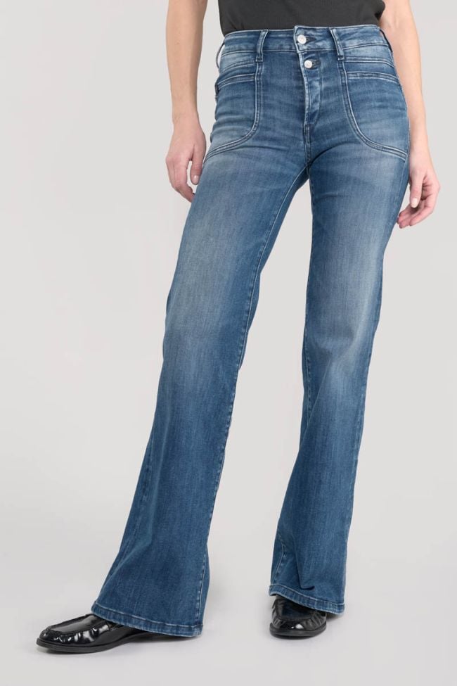 Jeans pulp flare Lie taille haute bleu N°3