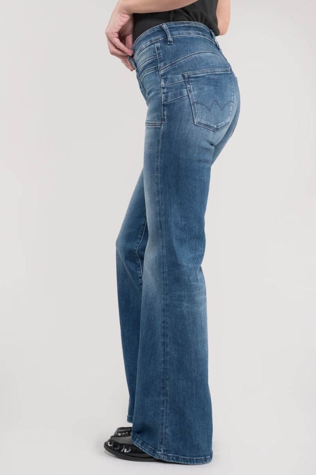 Jeans pulp flare Lie taille haute bleu N°3