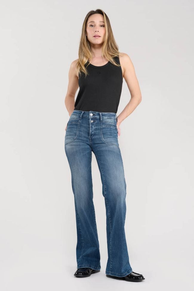 Jeans pulp flare Lie taille haute bleu N°3