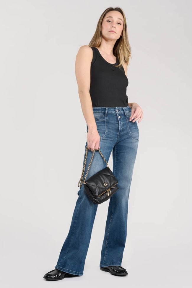 Jeans pulp flare Lie taille haute bleu N°3