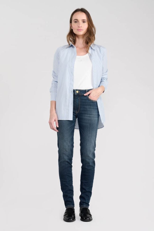 Jeans pulp slim Marita taille haute bleu N°2