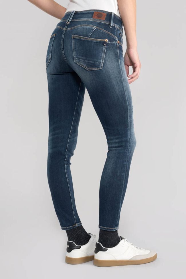 Jeans pulp skinny Okolo 7/8ème destroy bleu N°2