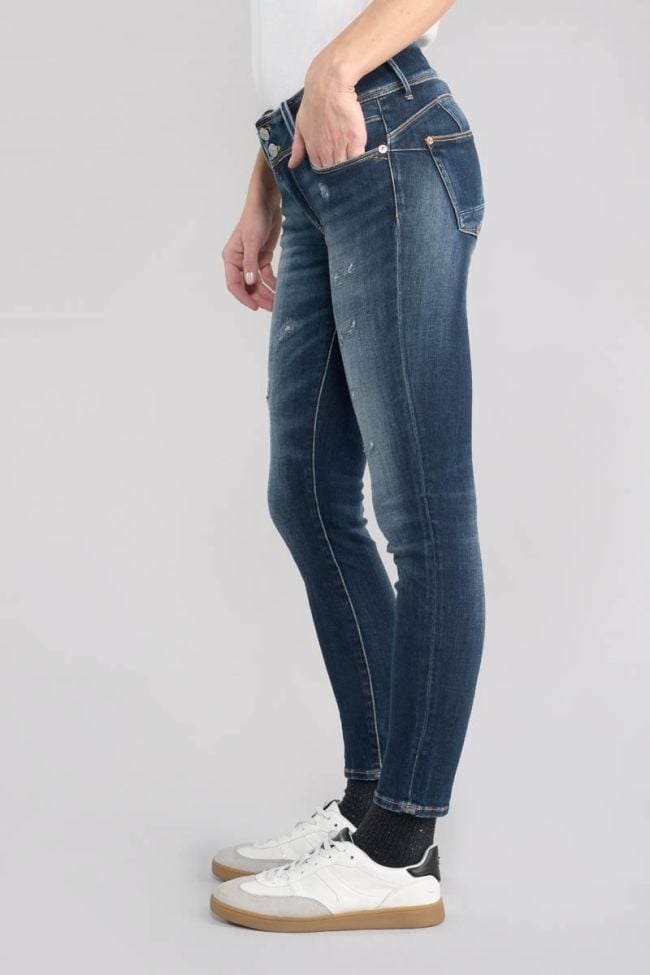 Jeans pulp skinny Okolo 7/8ème destroy bleu N°2