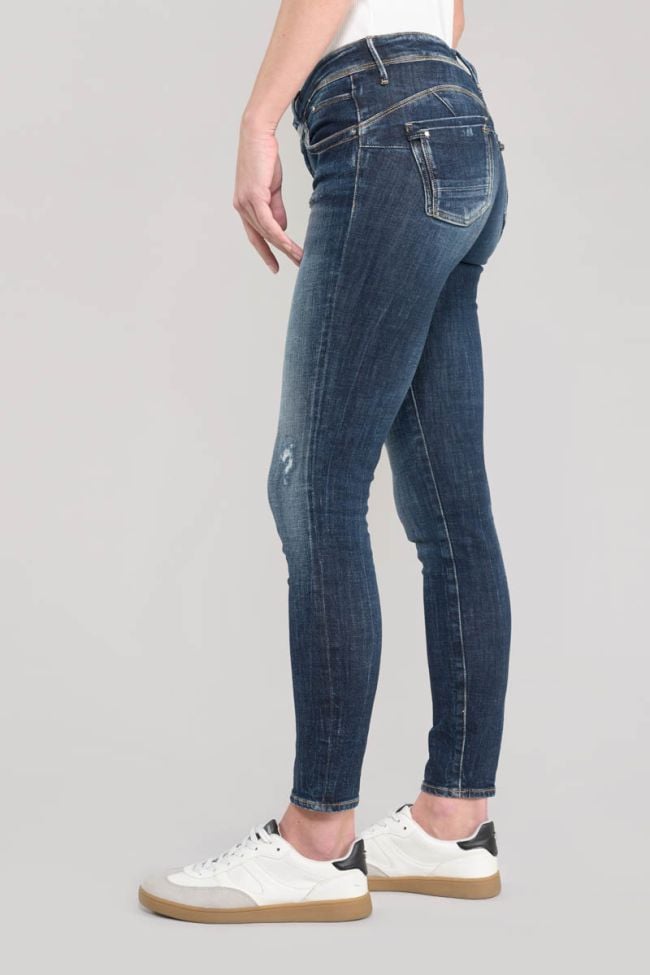 Jeans pulp slim Sally 7/8ème destroy bleu N°1