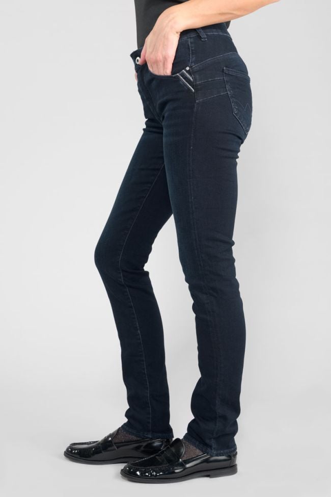 Jeans pulp regular Vida taille haute bleu-noir N°1