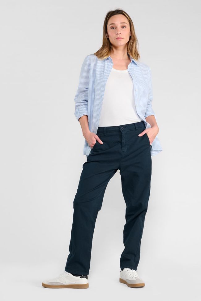 Pantalon chino Erle bleu marine