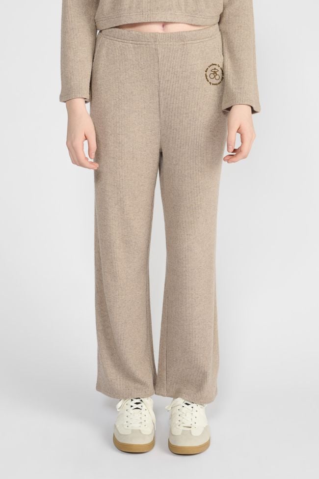 Pantalon Arizegi en maille beige