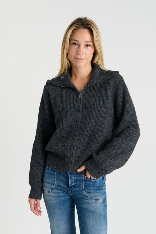 Cardigan zippé Fordgi gris