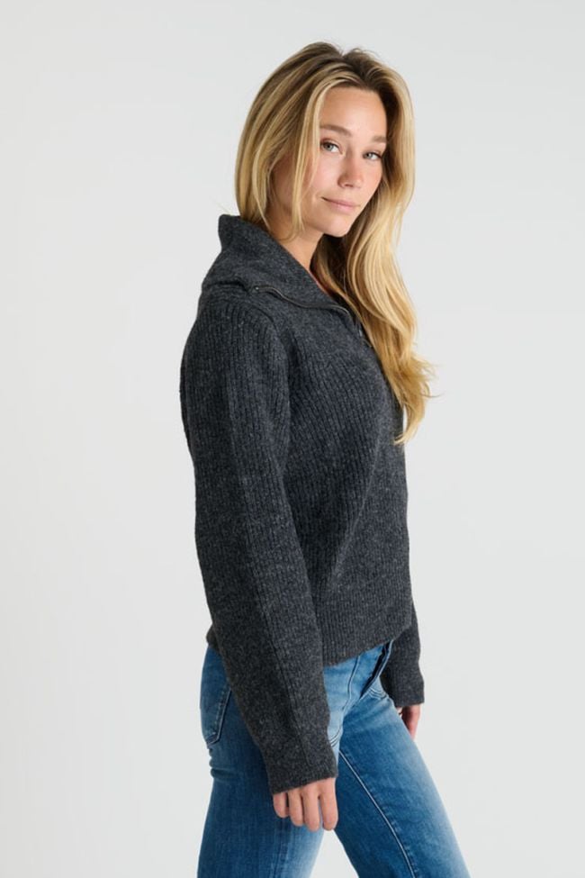 Cardigan zippé Fordgi gris